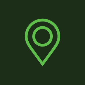 Minimalist map marker symbol